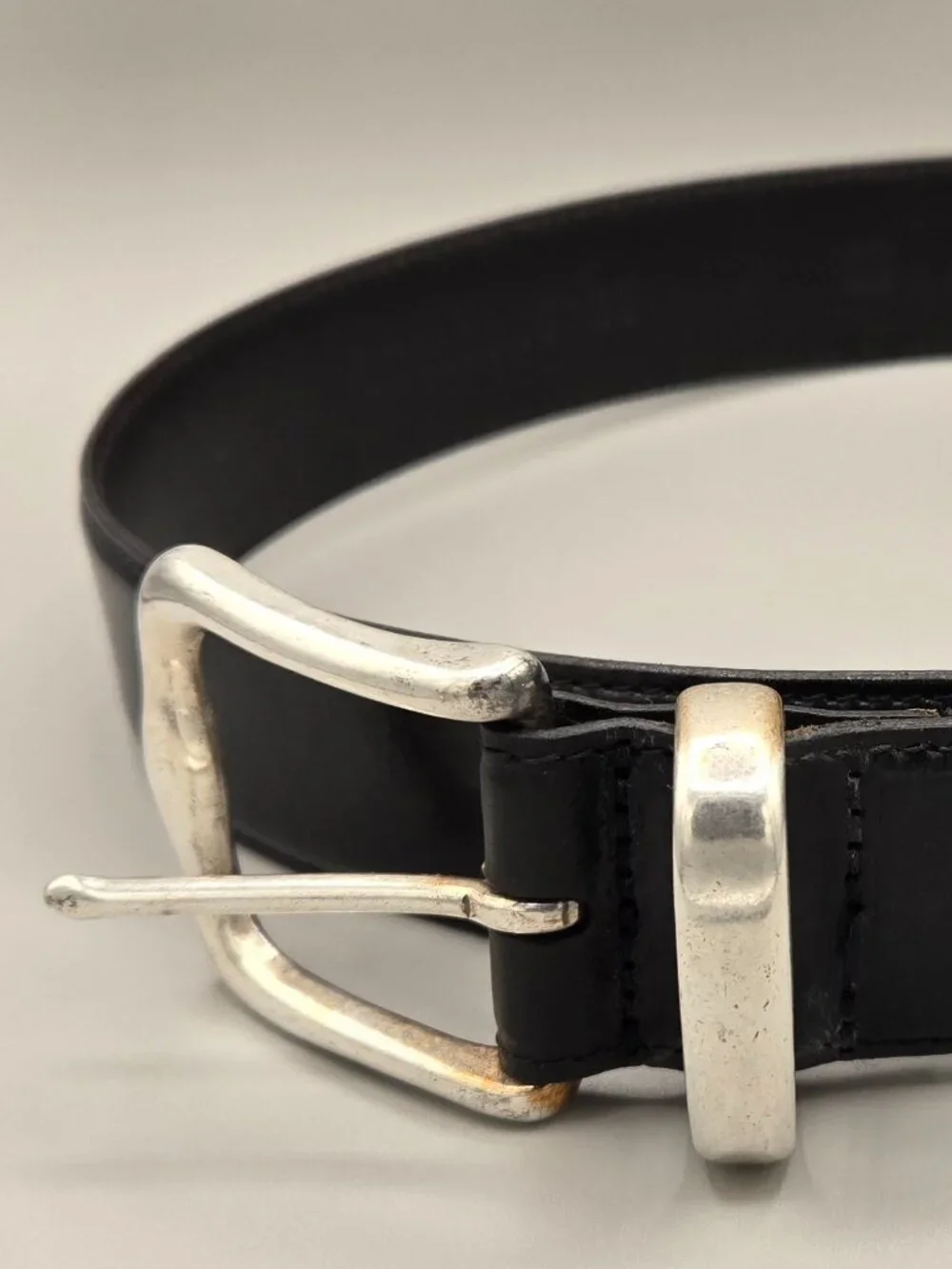 Fossil Black Genuine Leather Belt/BT115200102/Medium